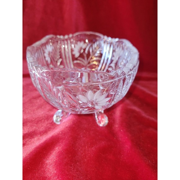 Vintage lead crystal candy dish - Picture 5 of 8